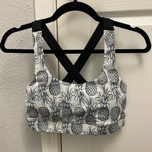 Love Fitness pineapple sports bra
